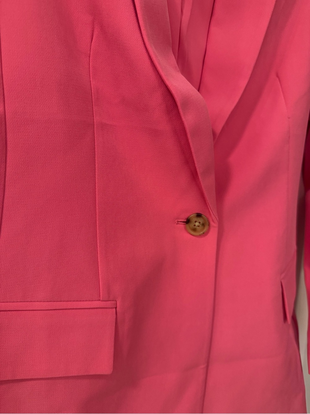 The Drop Blake Women's Rose Pink Single-Button Long Blazer Jacket size XXS - Picture 6 of 8